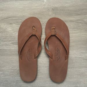 Leather rainbow sandals